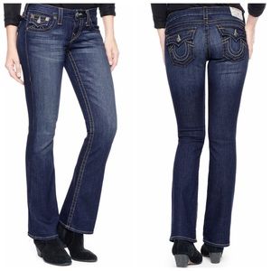 True Religion Becky Petite Bootcut Low Rise Jeans